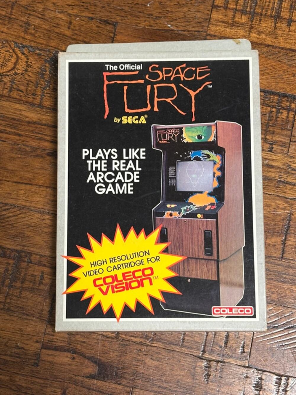 New 1983 Sealed The Official Space Fury Game ColecoVision Vintage Arcade Game